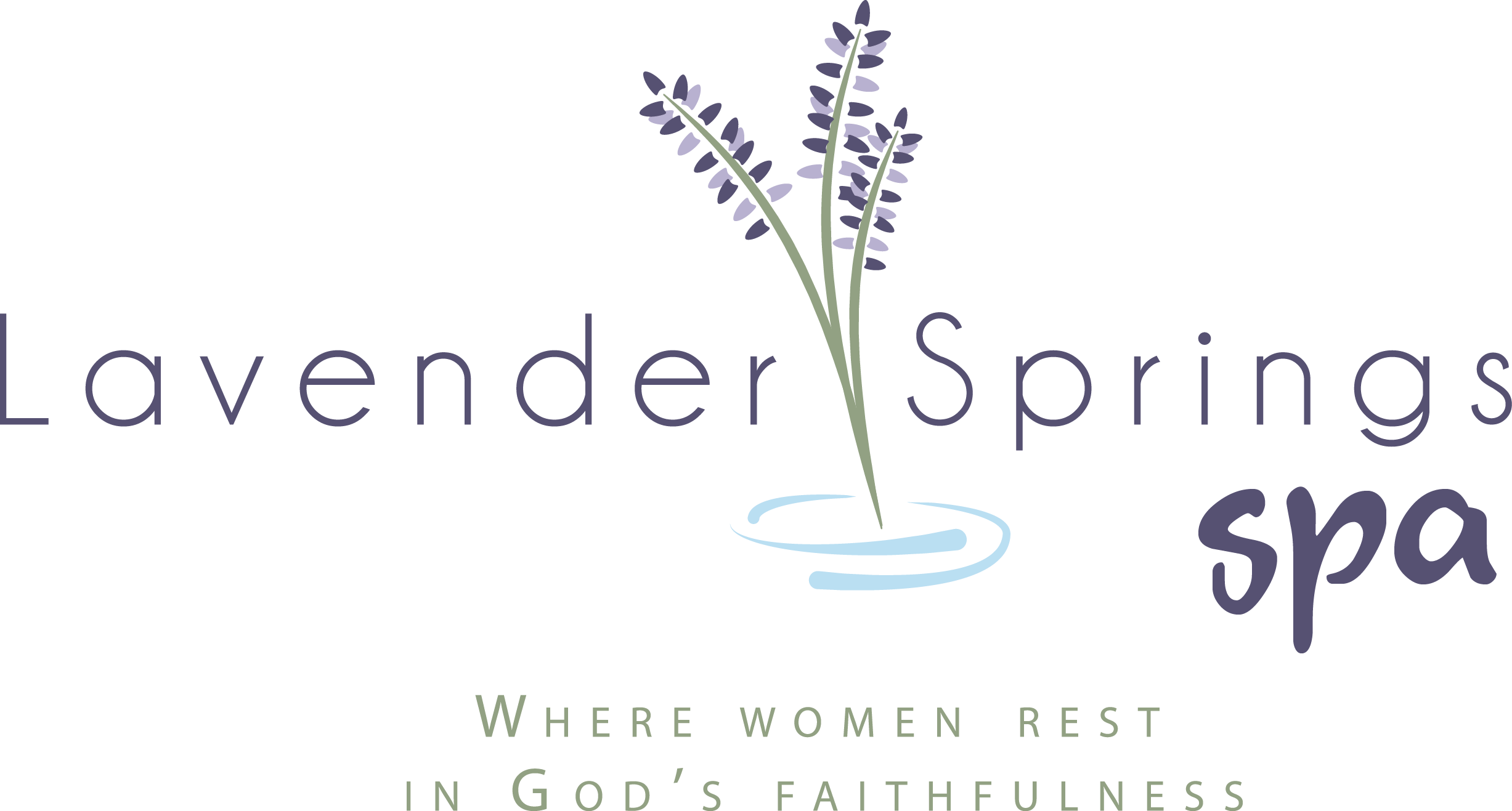 Lavenderspringslogo - Lavender Spa Logo (2454x1317), Png Download