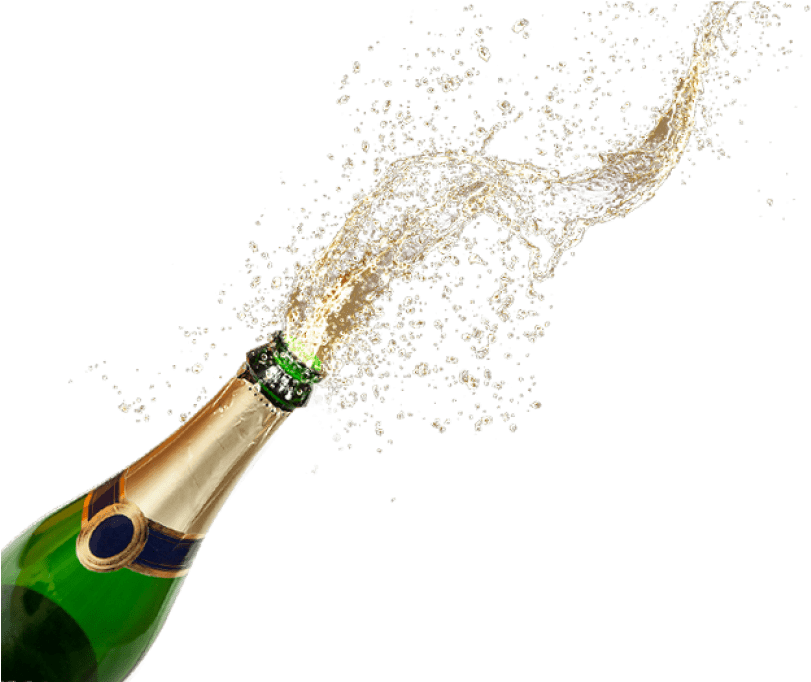 Sparkling Wine From A Bottle Png Image - Champagne Png (655x535), Png Download