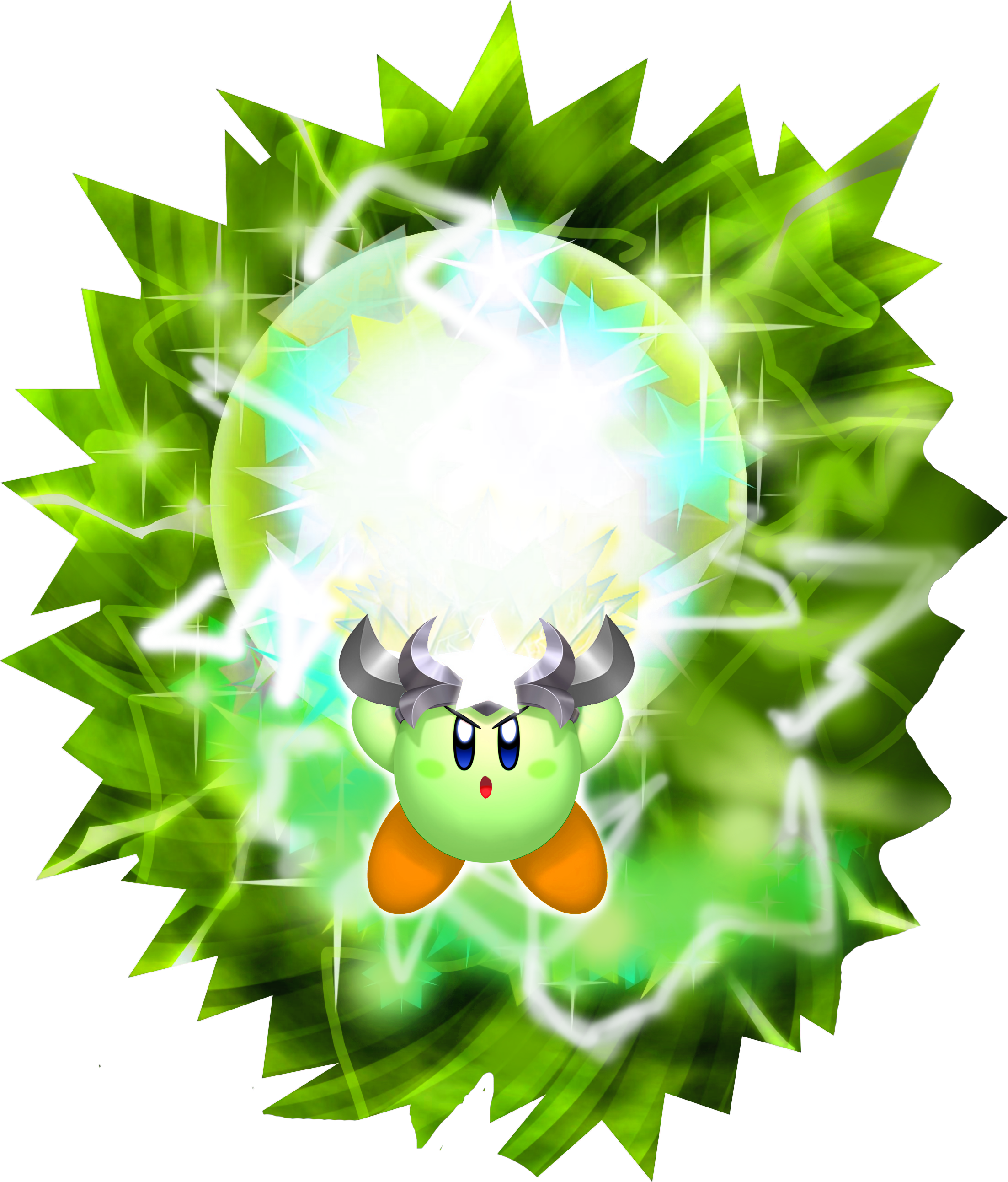 Sparkling Spark Kirby Kdl3d - Kirby Return To Dreamland Super Spark (2205x2584), Png Download
