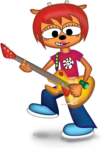 Killzone Clipart Guitar - Um Jammer Lammy Png (360x504), Png Download