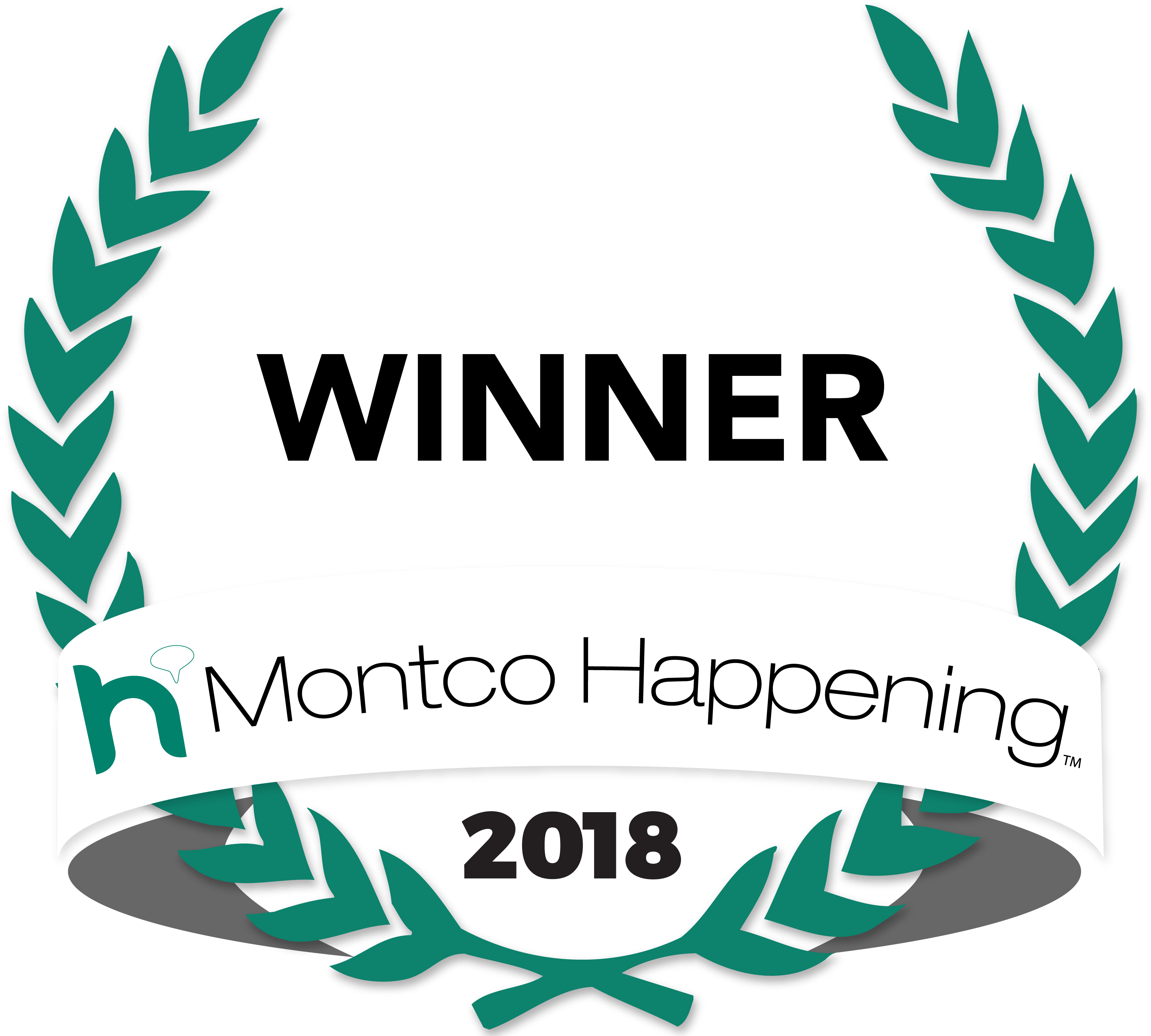 Montco Happening Hl Badge 2018 Winner - Montco Happening 2018 Winner Logo (4157x3196), Png Download
