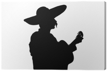Charro Mariachi Playing Guitar Backlight Silhouette - El Impacto Ecosociocultural Y Turistico Del Mariachi (400x400), Png Download