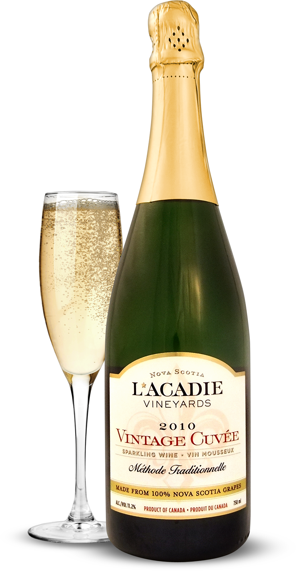 Lacvintagecuvee2010 - L'acadie Vineyards Vintage Cuvee (1152x2016), Png Download
