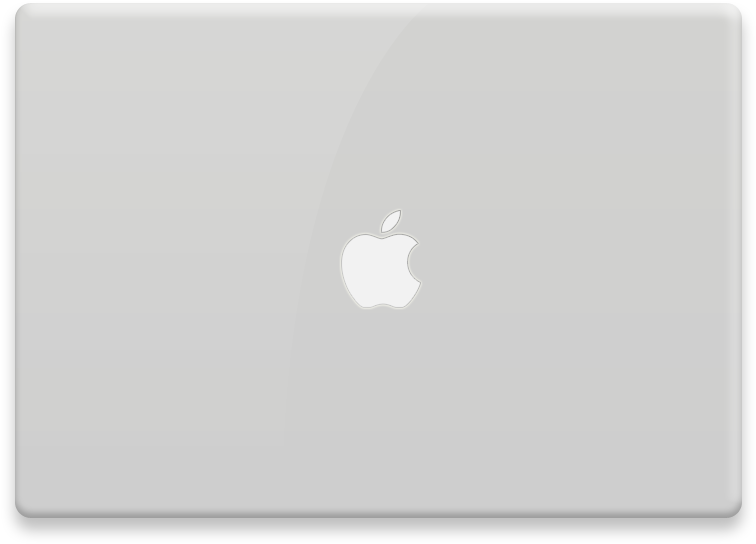 Png Png Apple Pro Mb Rsa Vector Library - Macbook Air Back Png (768x768), Png Download