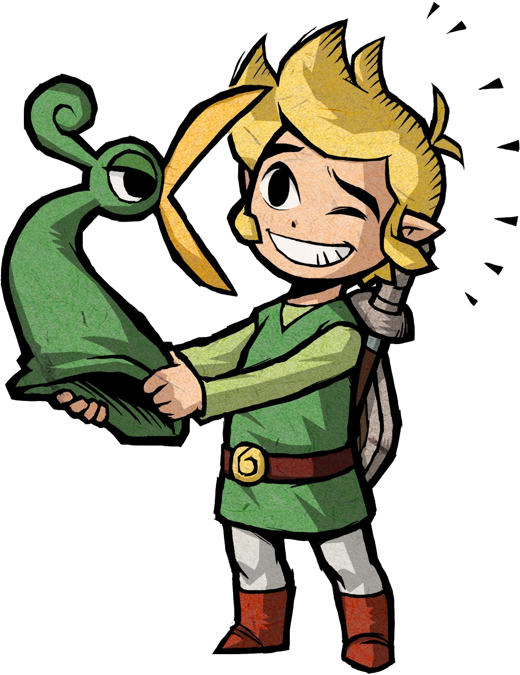 Link Artwork 1 - Legend Of Zelda The Minish (1024x1328), Png Download