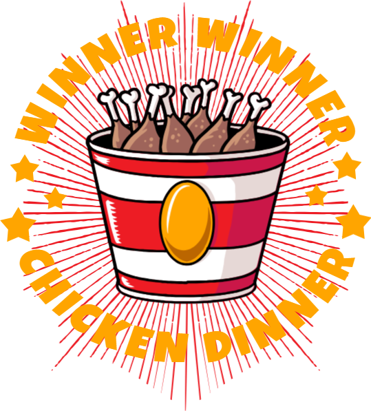 Chicken Dinner (539x597), Png Download