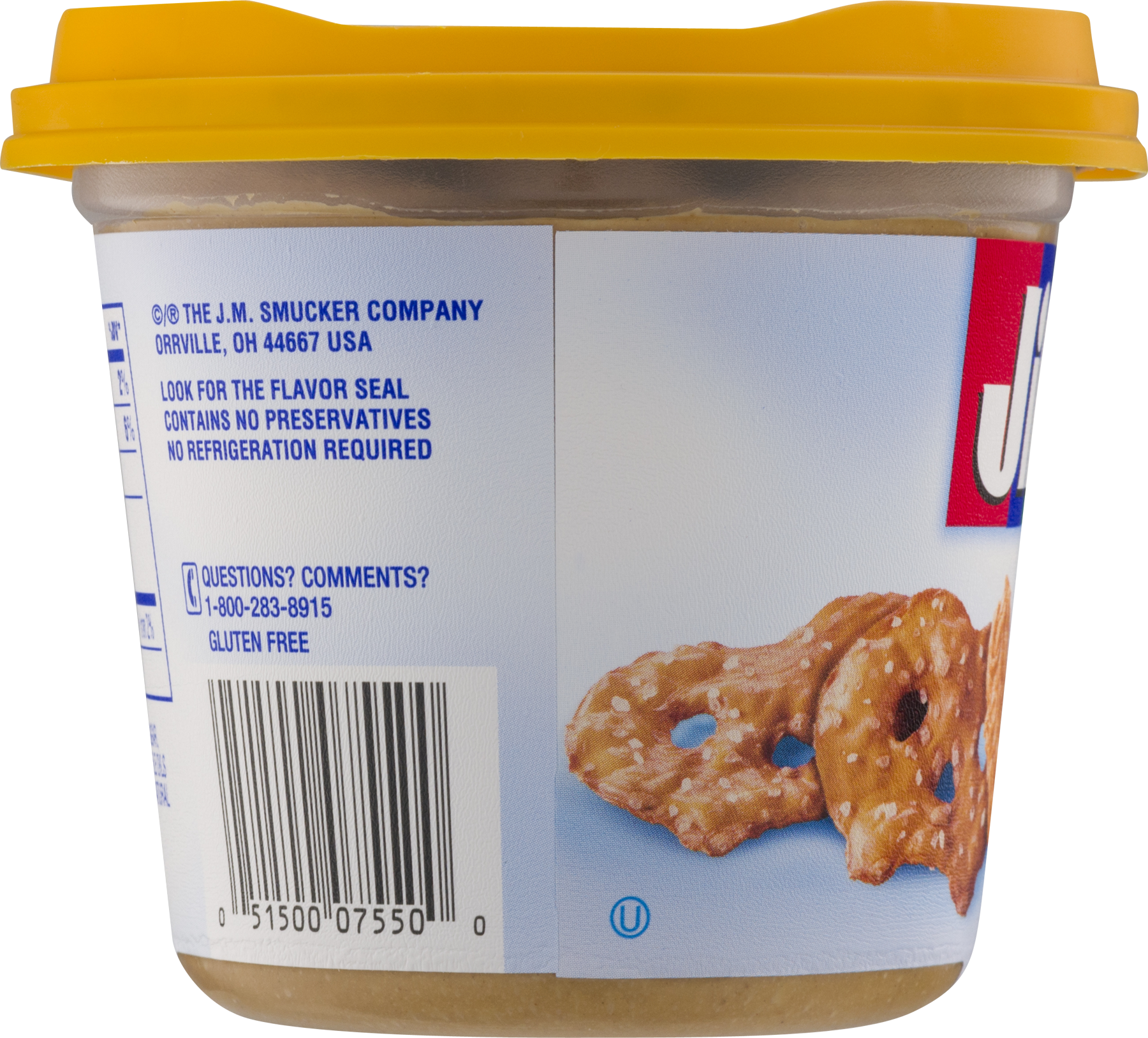 Jif Whips Whipped Peanut Butter & Salty Caramel Spread, (1800x1628), Png Download
