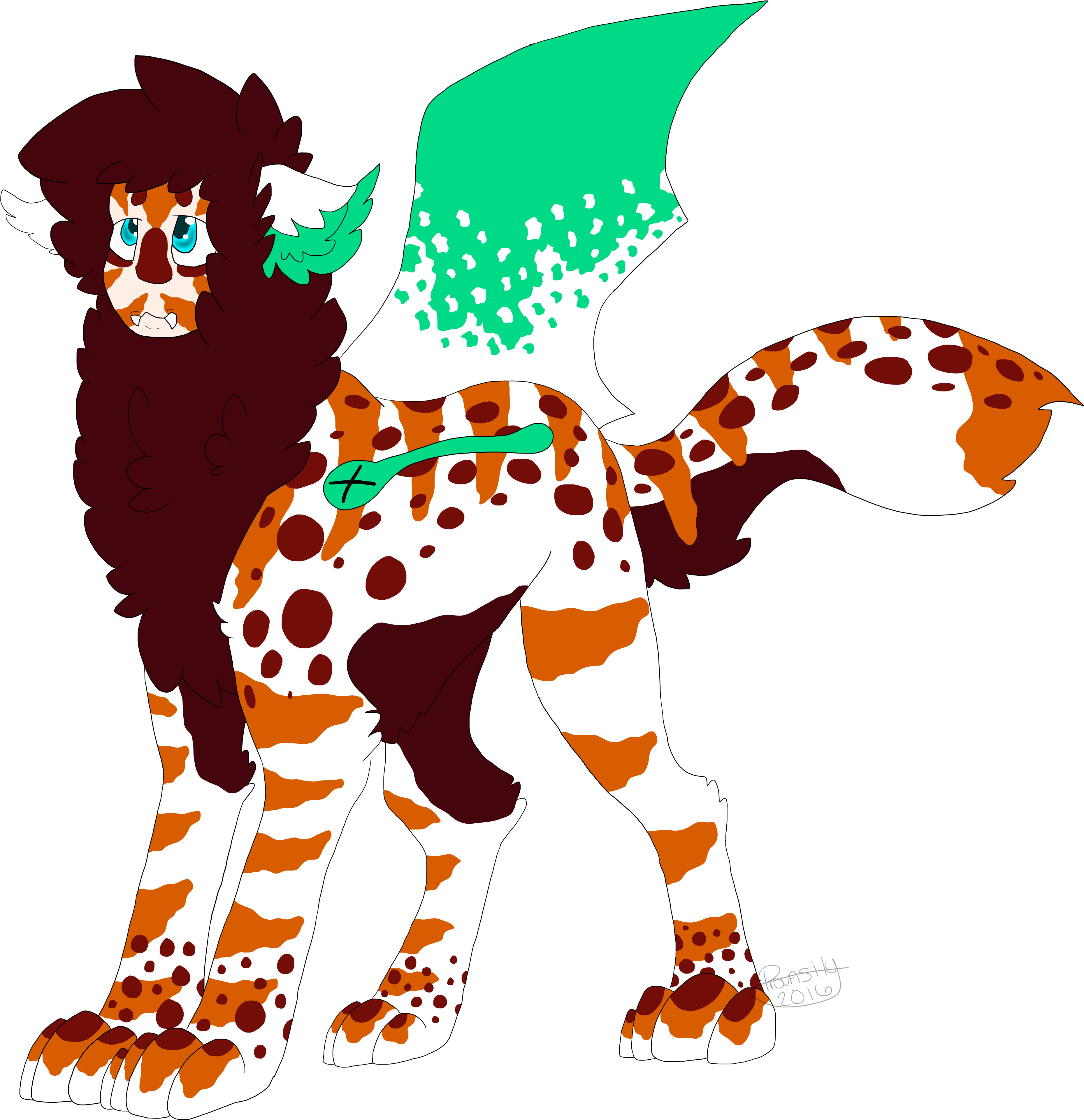 Rare Dragon Winged Sphinx (5000x4000), Png Download