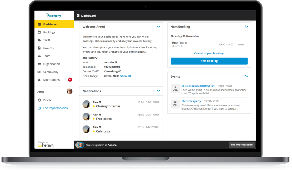 Member Dashboard (1000x582), Png Download