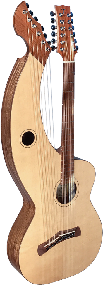 S 18, 12 String Neck 6 Subs, Sitka Spruce Top, Mahogany (432x1024), Png Download