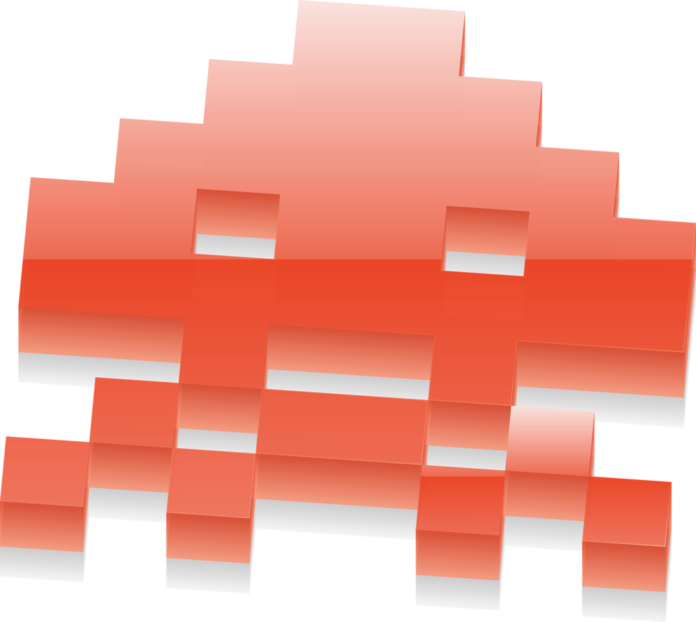 Space Invader O2 (1000x894), Png Download