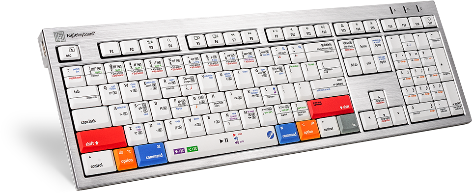 Logickeyboard Finale Alba Mac Keyboard (1000x520), Png Download