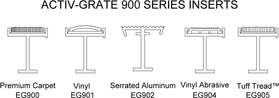 Eg900 Rigid Entrance Grating With Walnut Premium Carpet (1022x400), Png Download