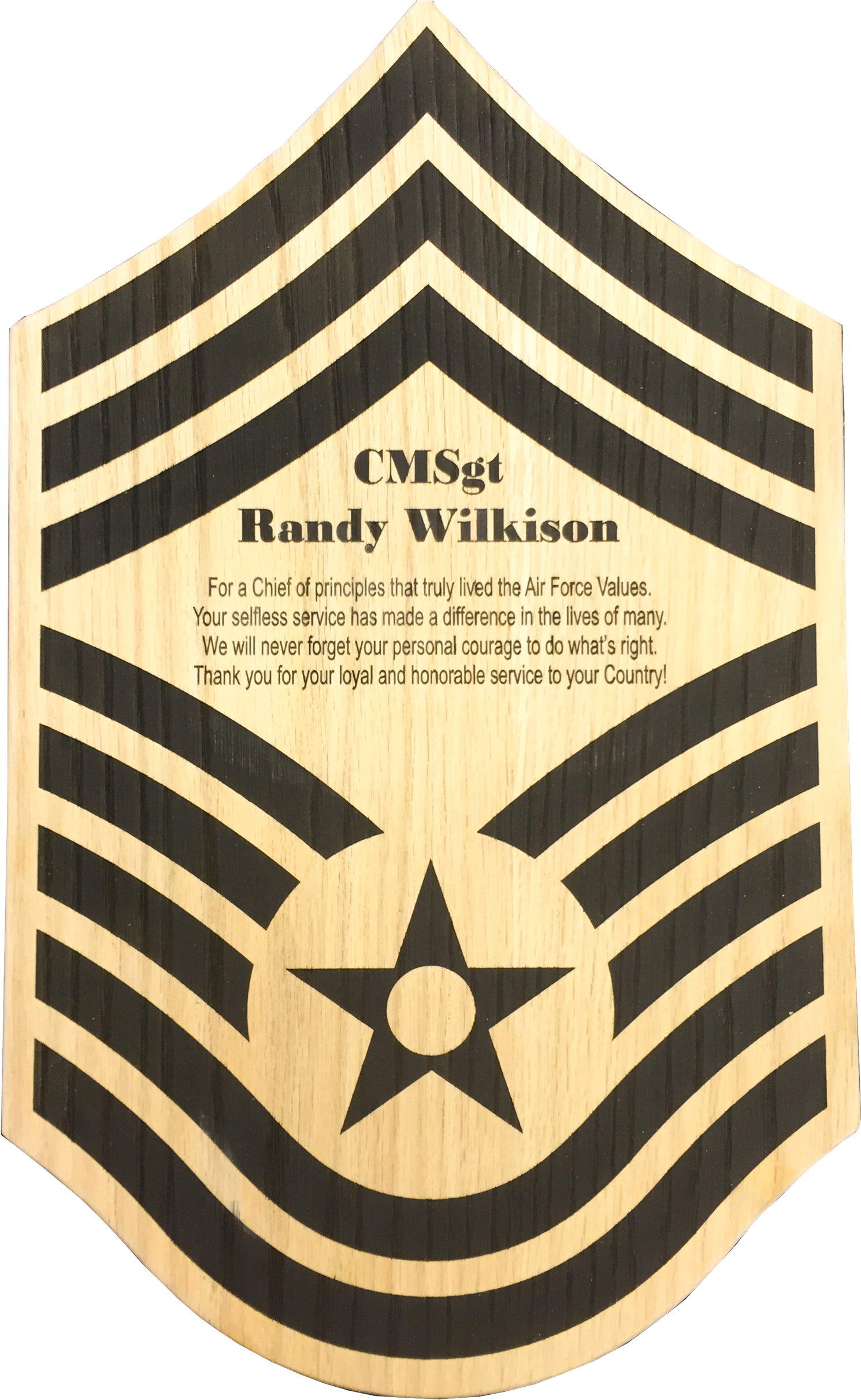 Usaf Chief Master Sergeant Going Away Plaque (1920x2560), Png Download