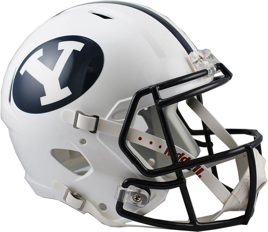 Brigham Young Speed Replica Helmet (900x784), Png Download