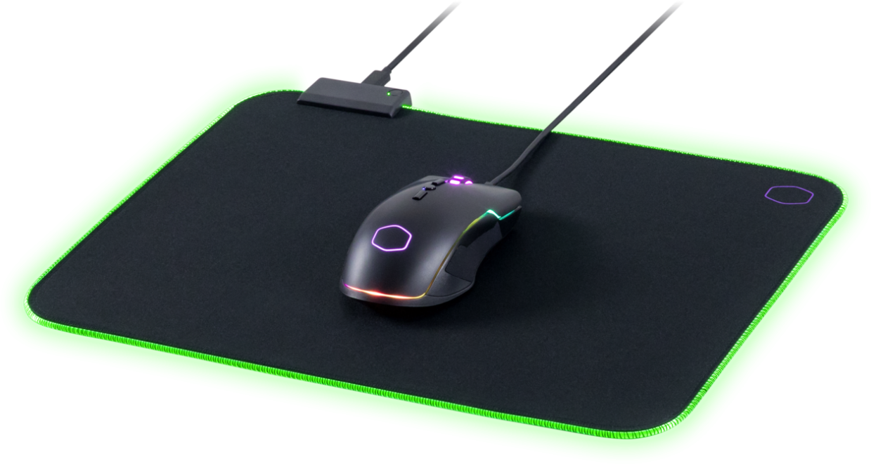 Cooler Master Announces New Gaming Mousepads With Rgb (1600x1067), Png Download