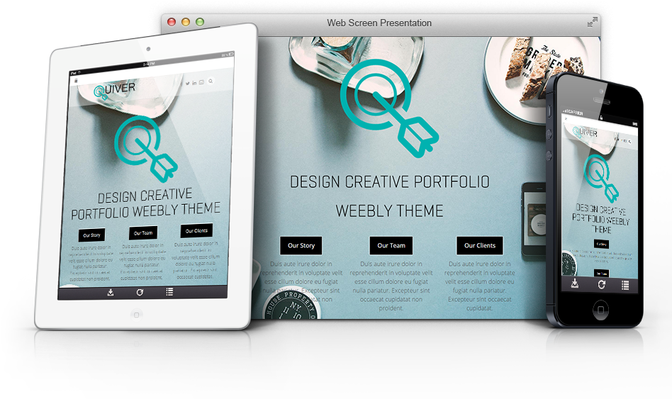 Quiver Responsive Theme (947x625), Png Download