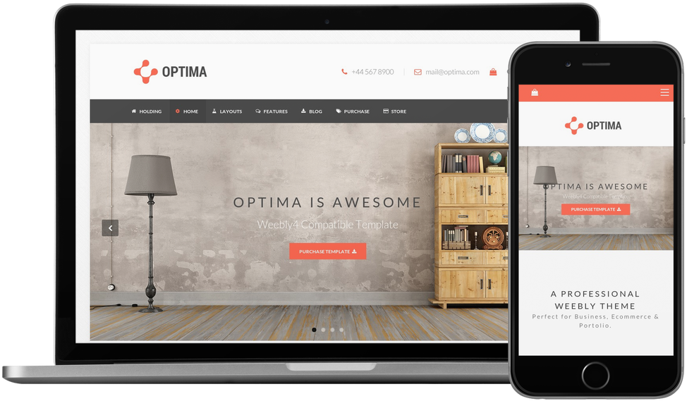 Download Optima Responsive Weebly Template Orig Templates Free PNG Image  with No Background - PNGkey.com