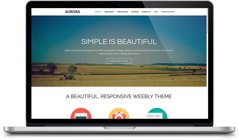 Aurora Theme - $39 (941x548), Png Download
