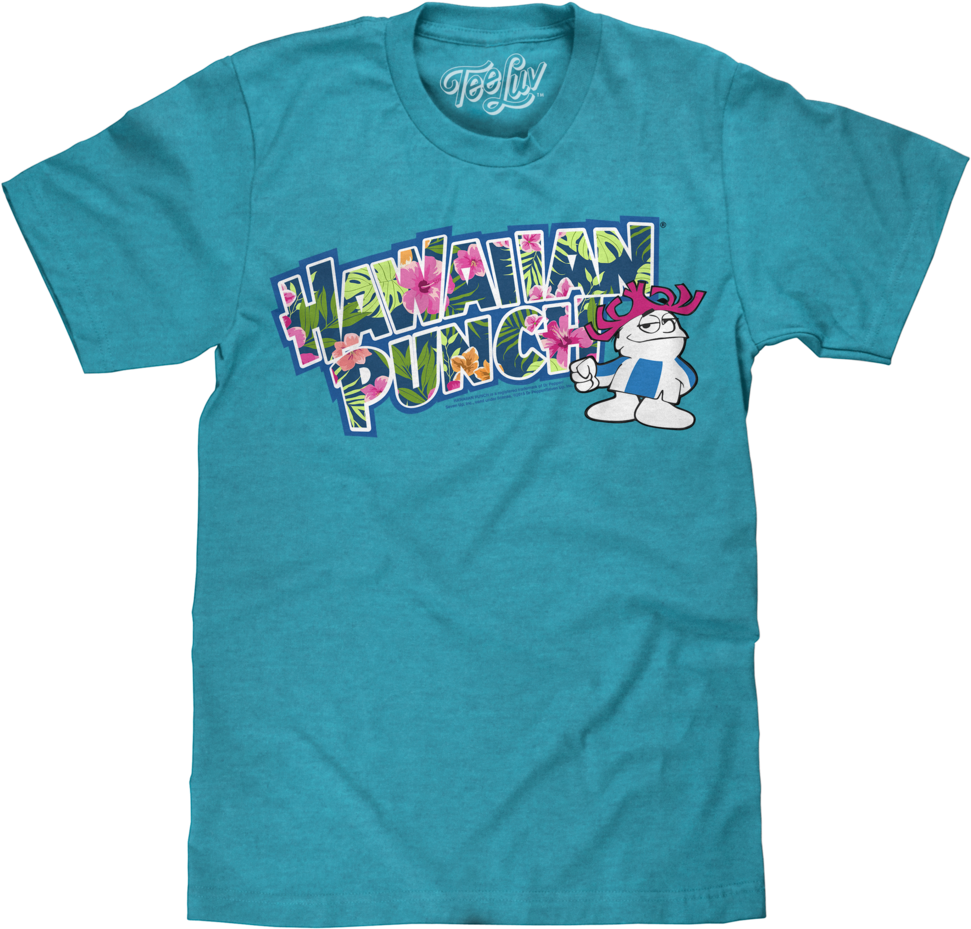 Hawaiian Punch Floral Print (999x1024), Png Download