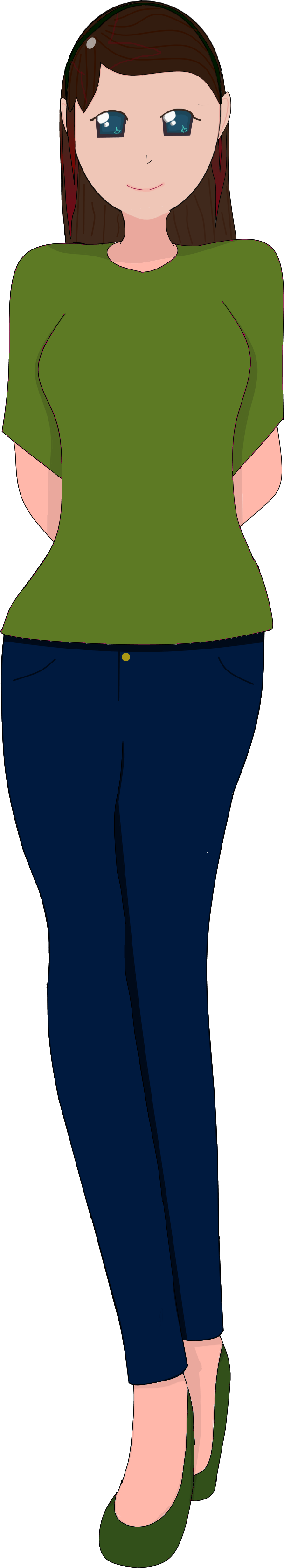 Tomoko Kuroki Png (2000x4531), Png Download