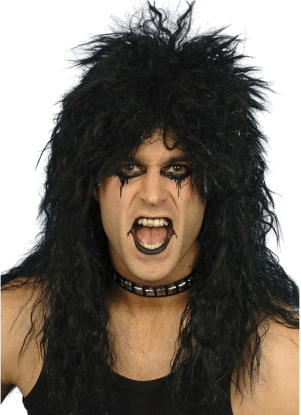 Alice Cooper Wig (600x951), Png Download