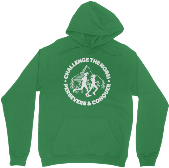Challenge The Norm Running Logo ﻿classic Adult Hoodie (580x580), Png Download