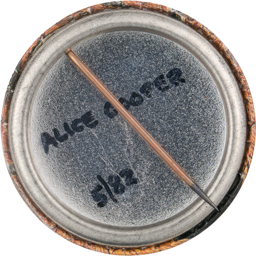 Alice Cooper Schools Out Button Back Music Button Museum (1000x962), Png Download