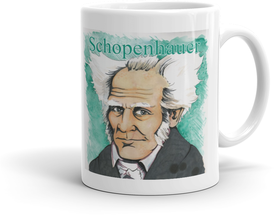 Schopenhauer 11oz Mug (1000x1000), Png Download