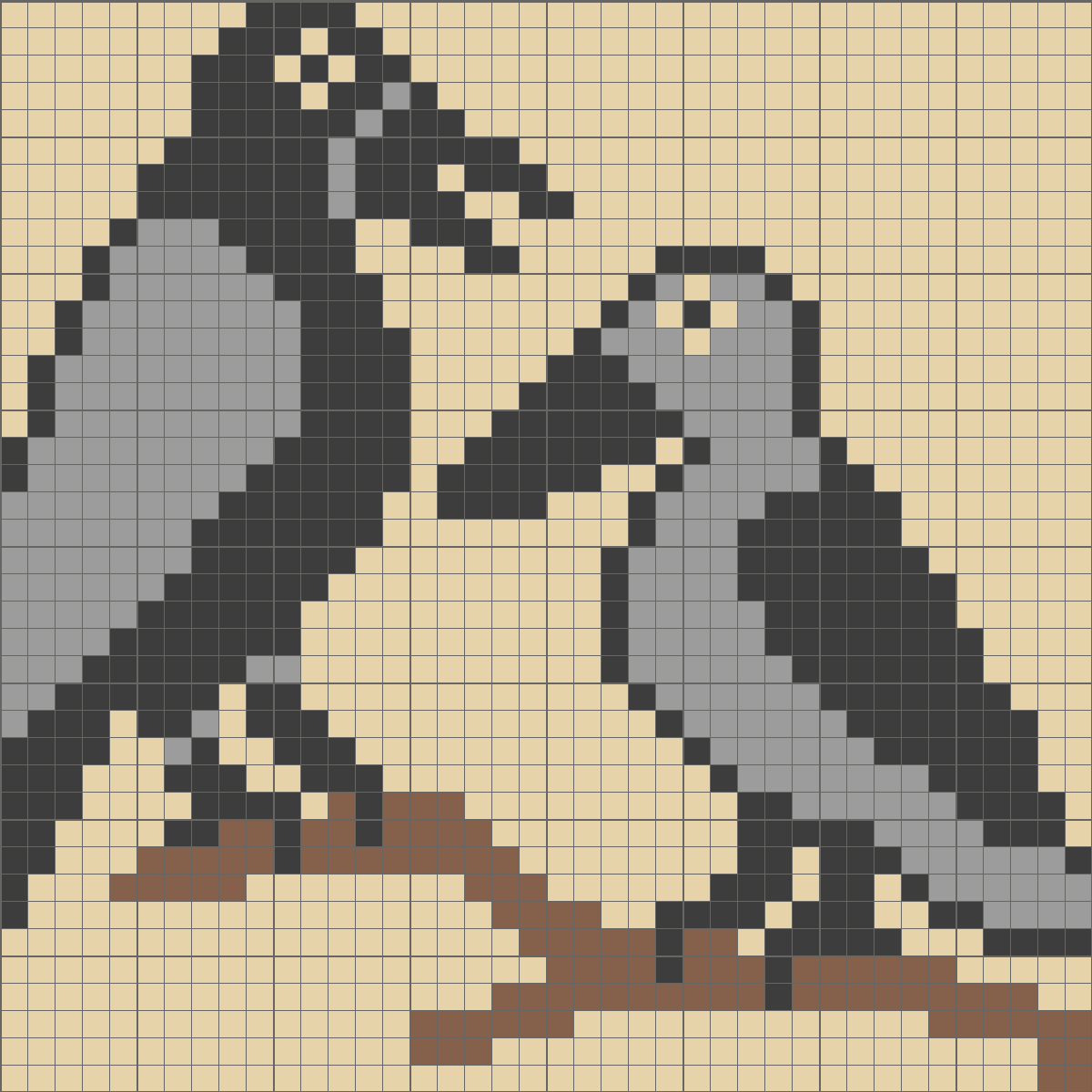 Solution For Color Crossme Level (1200x1200), Png Download