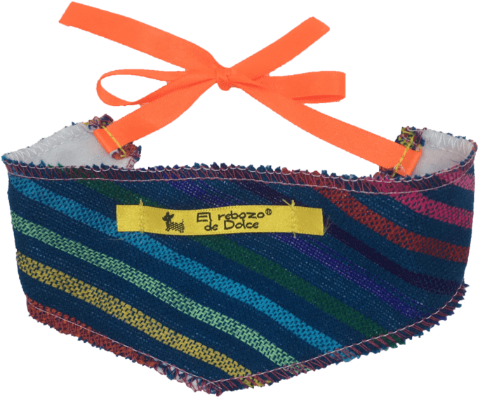 Blue Bandana With Stripes (744x738), Png Download