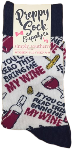 Simply Southern Wine Sock (640x640), Png Download