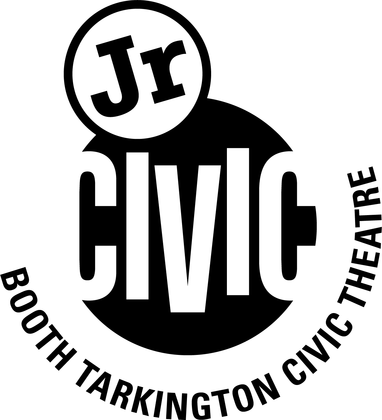 Jr Civic Logo Bw (1234x1355), Png Download