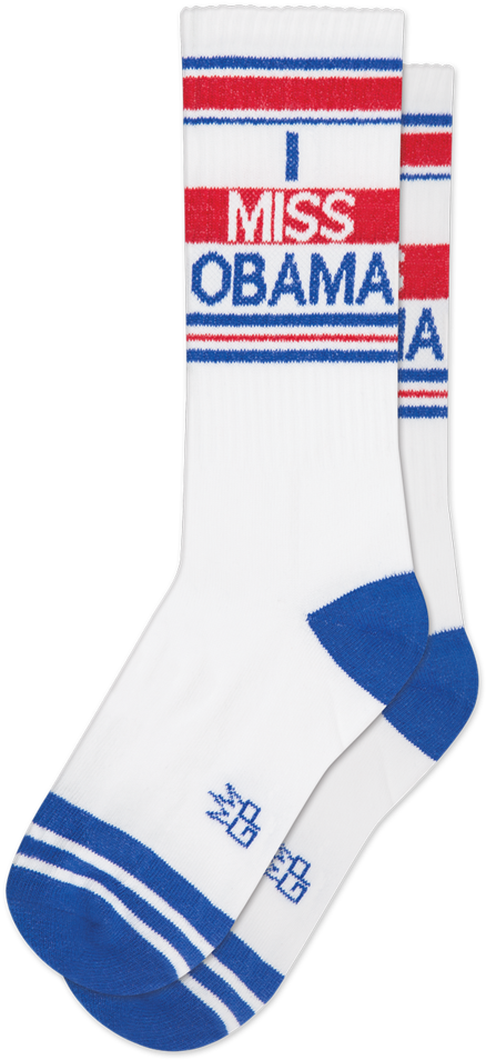 I Miss Obama Socks By Gumball Poodle (898x1024), Png Download