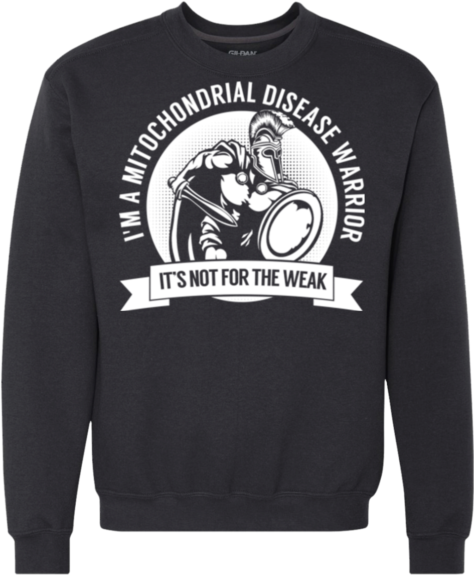 Mitochondrial Disease Warrior Spartan Crewneck Sweatshirt (1155x1155), Png Download