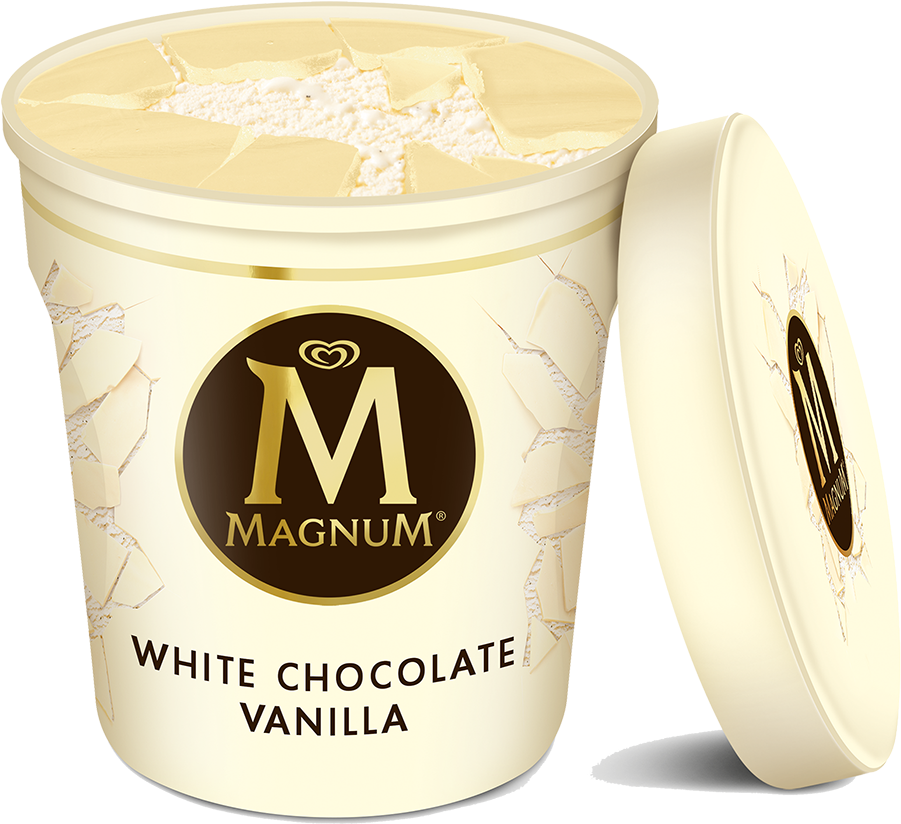 Download Enjoy Magnum White Chocolate Vanilla In An Indulgent Png Image With No Background Pngkey Com