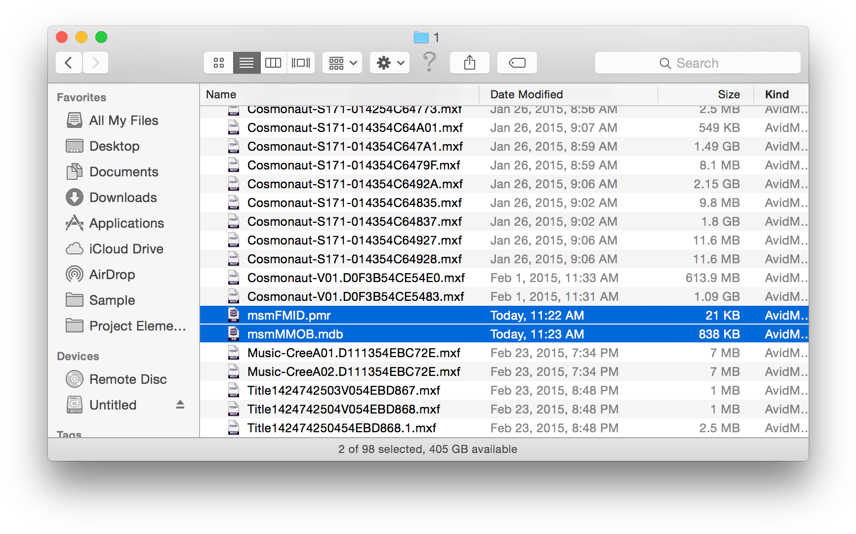 Avid Media Composer Database Files (1764x1104), Png Download