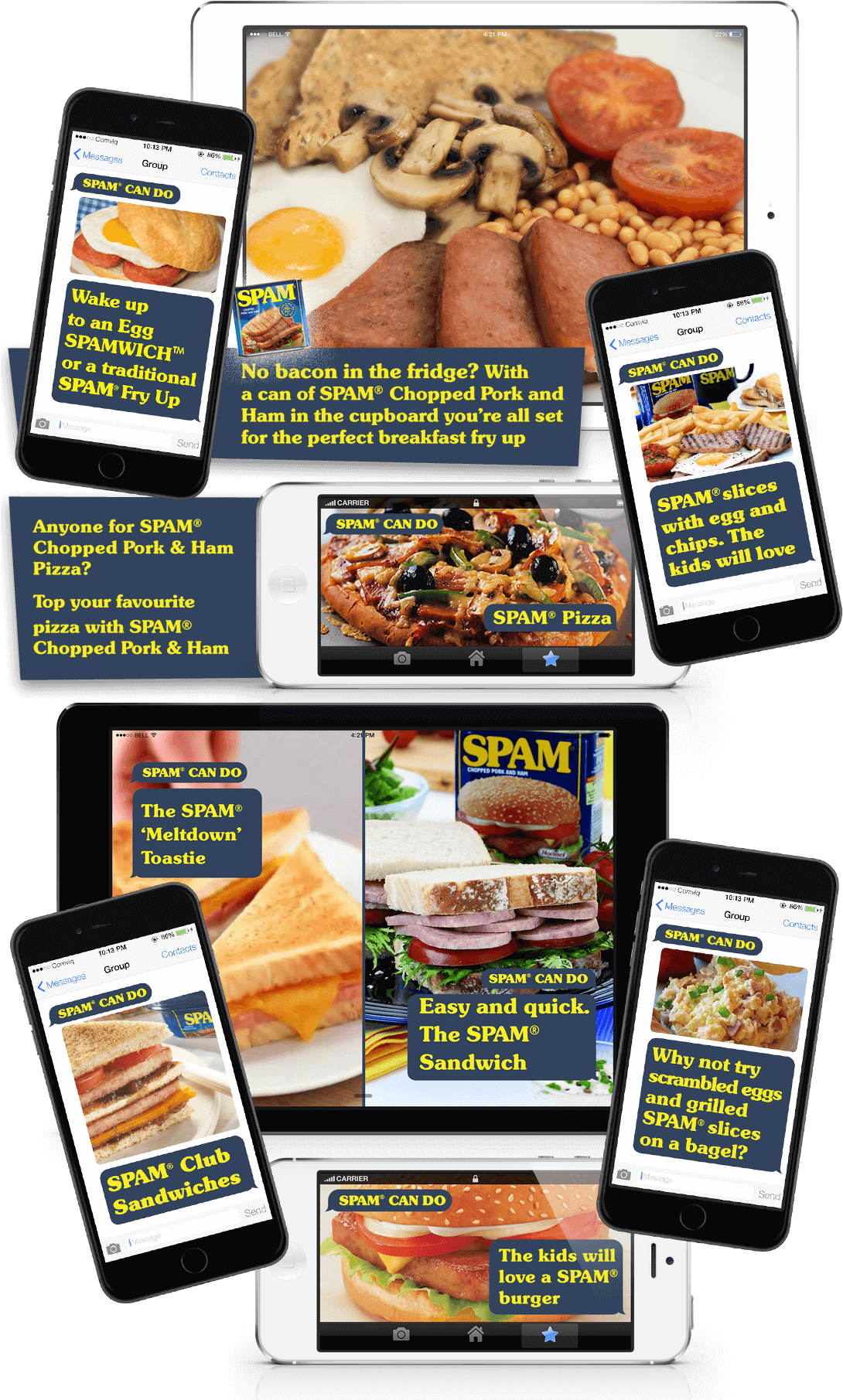 Make The Most Of Spam® Chopped Pork And Ham (1099x1813), Png Download