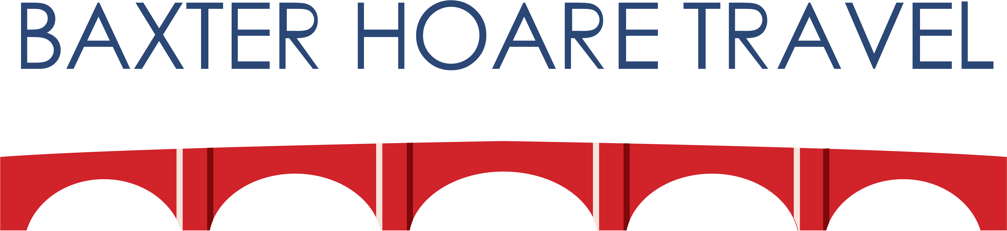 New Baxter Hoare Travel Logo Half Cmyk Pixel Perfect (3426x786), Png Download