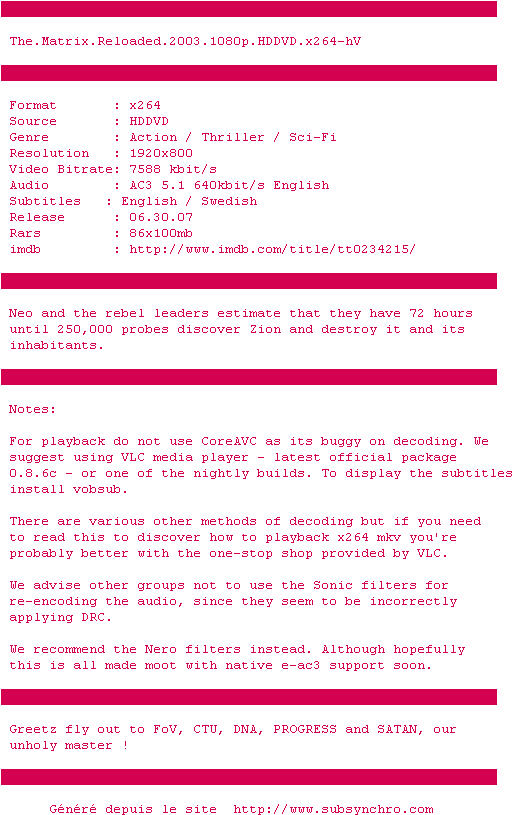 Matrix - Reloaded - 2003 - 1080p - Hddvd - X264-hv (544x832), Png Download
