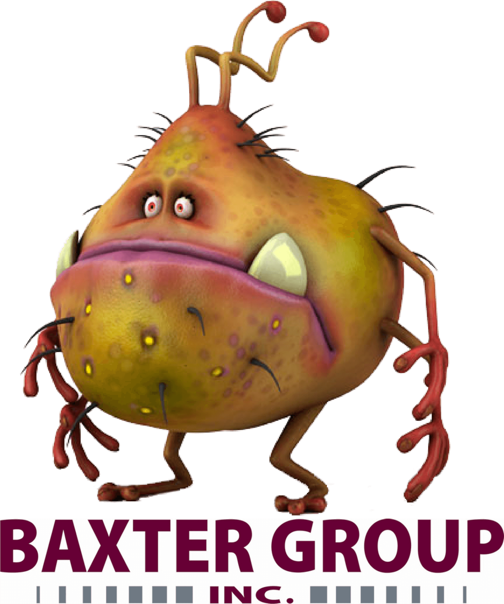 Baxter Bug And Logo (1708x2048), Png Download