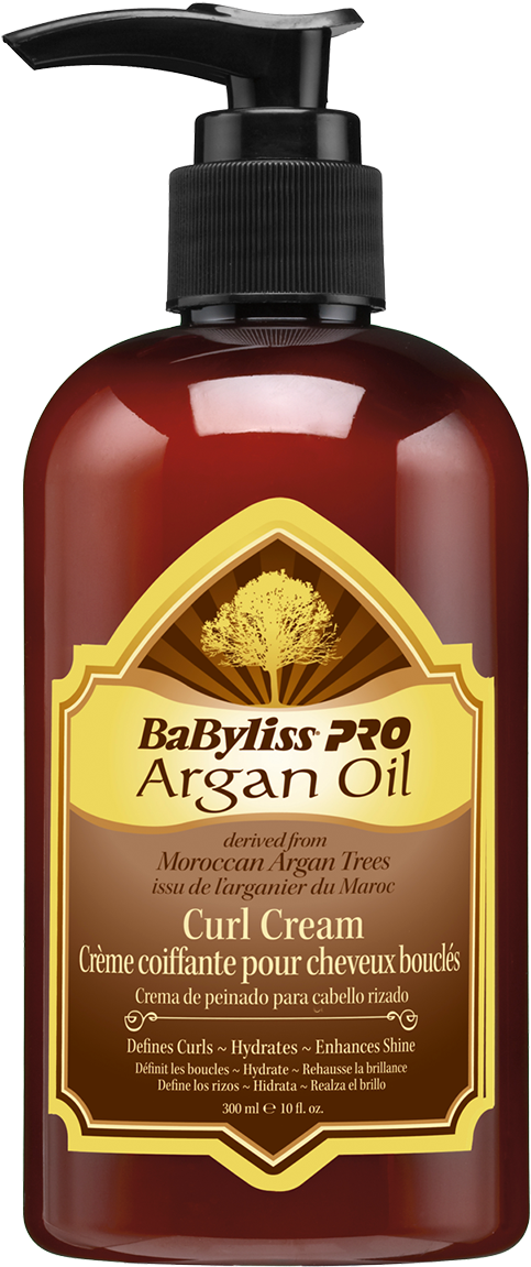 Babyliss Babyliss Argan Oil Curl Cream 300ml (610x1254), Png Download