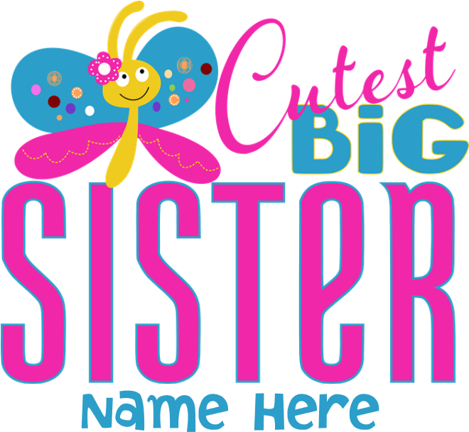 Personalized Big Sister Puzzle (700x700), Png Download