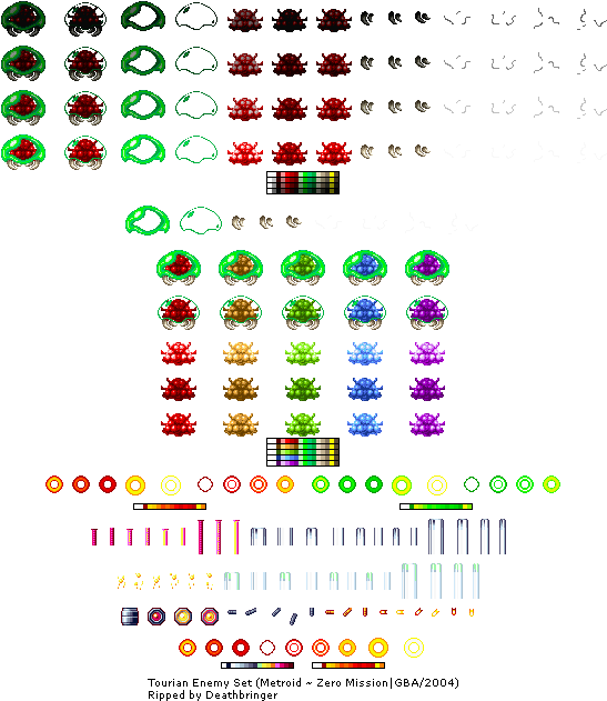 Tourian Enemies (556x634), Png Download