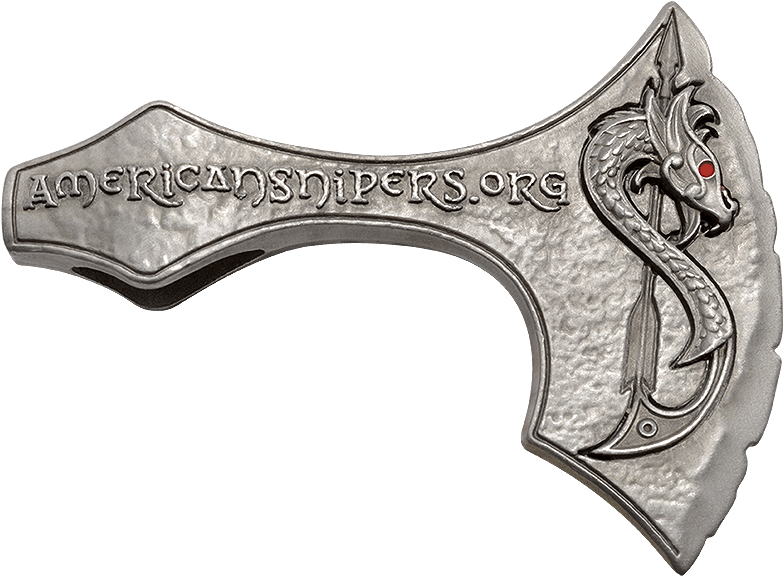 Axe Nickel American Snipers Rev (800x582), Png Download