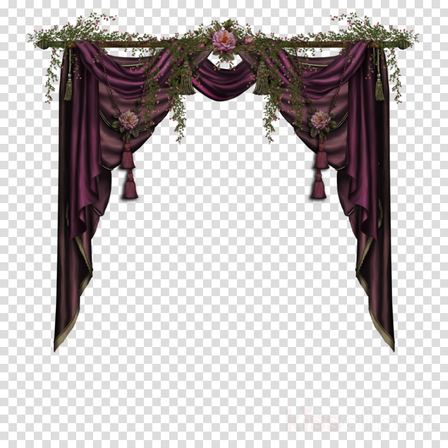 Gothic Curtains Clipart Window Treatment Window Blinds (900x900), Png Download