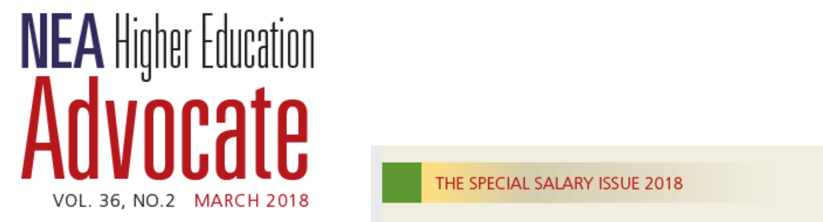 Each Year, The Nea Higher Education Advocate Produces (3000x780), Png Download