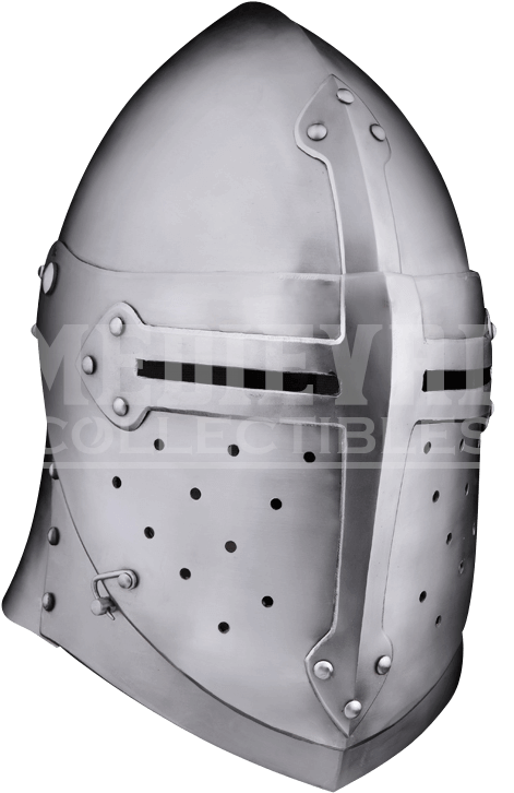 14th Century Sugar Loaf Visored Helmet (737x737), Png Download