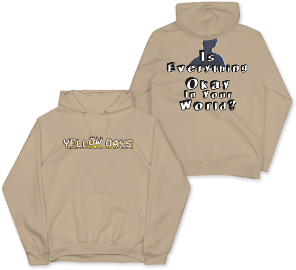 Is Everything Okay Beige Pullover Hood (600x600), Png Download