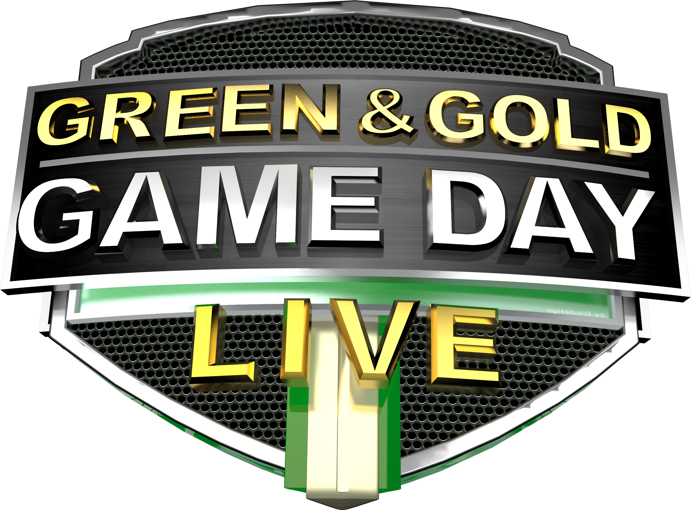Green & Gold Gameday (4000x2250), Png Download